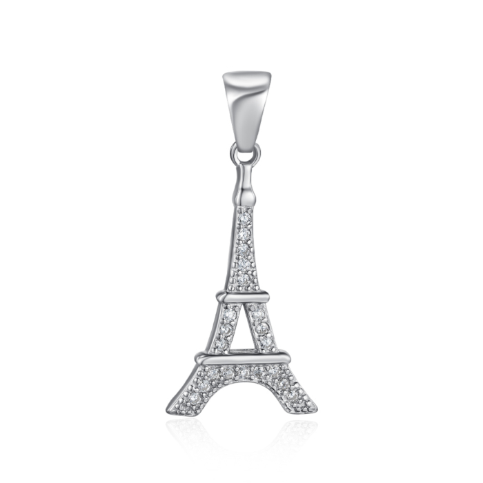 Срібна підвіска з фіанітами. Артикул 1PE44349-P/12/1