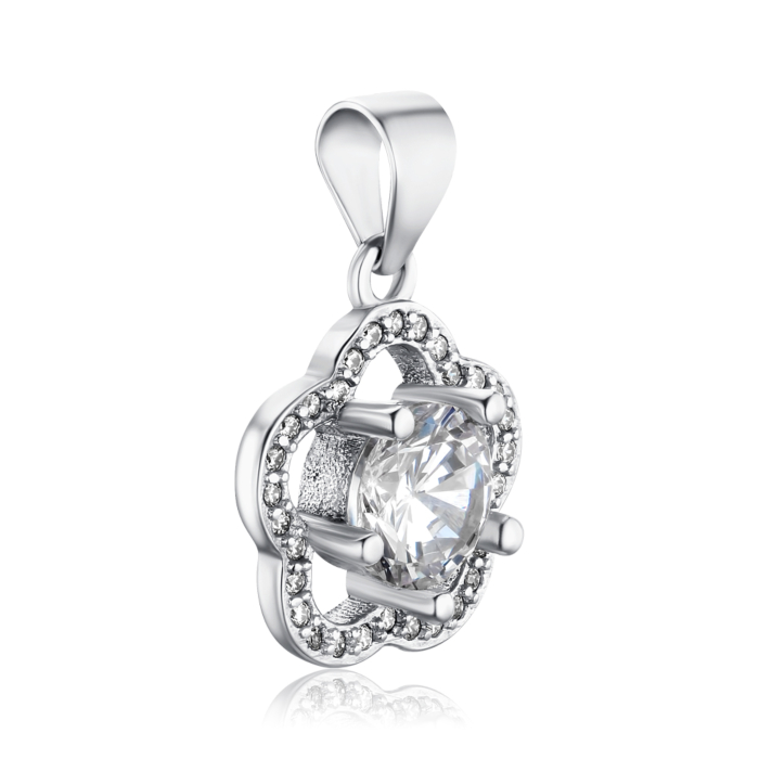 Срібна підвіска з фіанітами 1PE45421-P/12/1