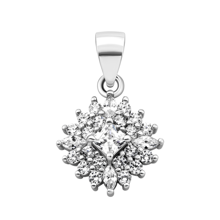 Срібна підвіска з фіанітами. Артикул UG51PE69490
