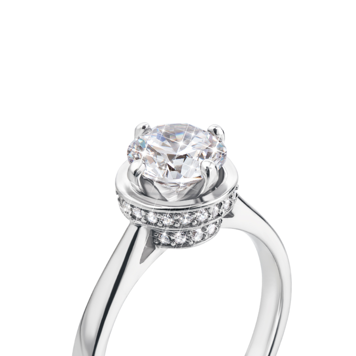 Срібна каблучка з фіанітами. Артикул 1RI59058-R