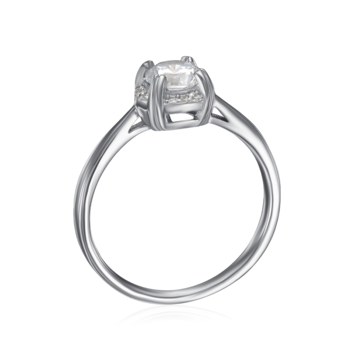 Серебряное кольцо с фианитами. Артикул 1RI59155-R/12/1