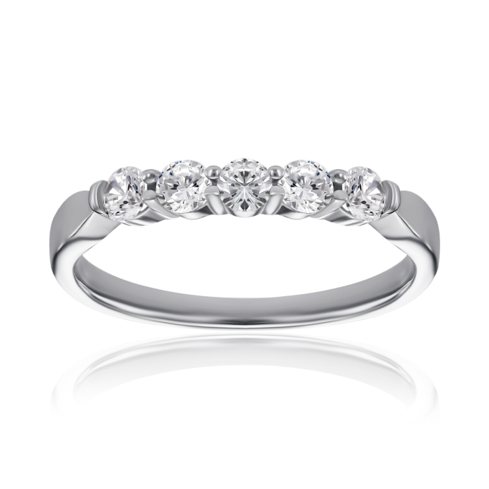 Срібна каблучка з фіанітами. Артикул 1RI66569-R/12/1