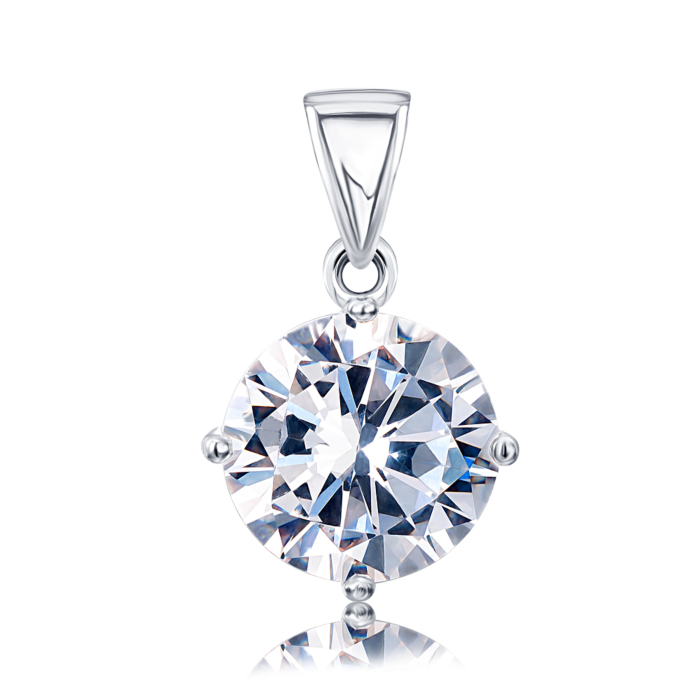 Подвеска из серебра с фианитом 1SE62456-P/12/1