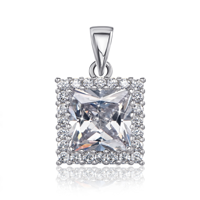 Срібна підвіска з фіанітами. Артикул 1SE62505-P-P/12/1