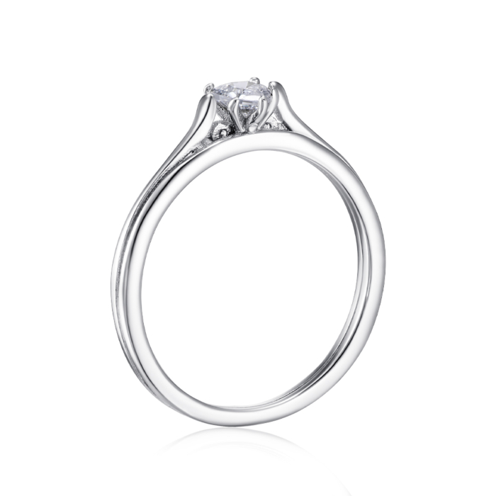 Серебряное кольцо с фианитом. Артикул SZDR16698-R/12/1