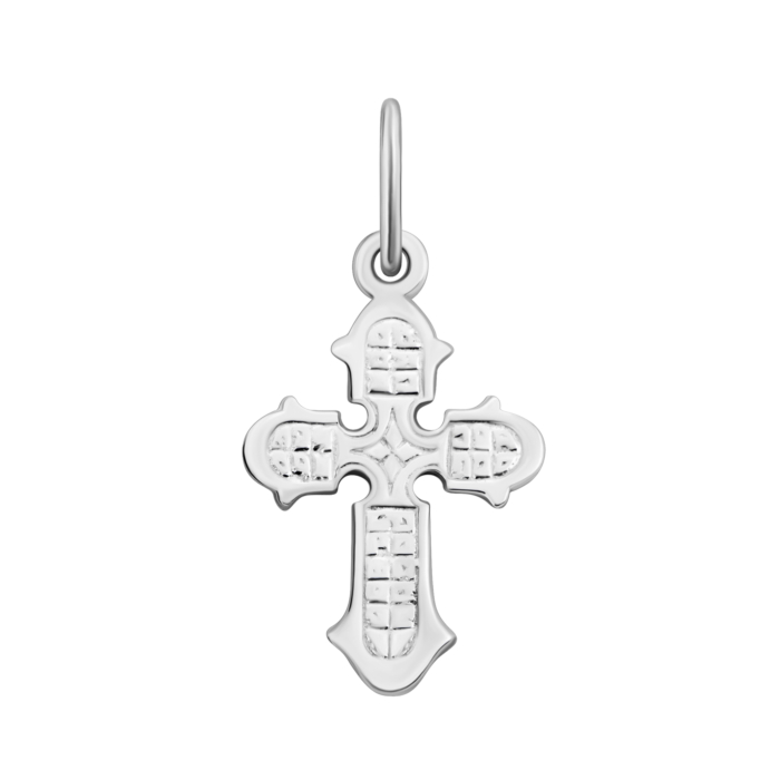 Срібний хрестик. Розп'яття Христове. Артикул UG52-0043.0.2