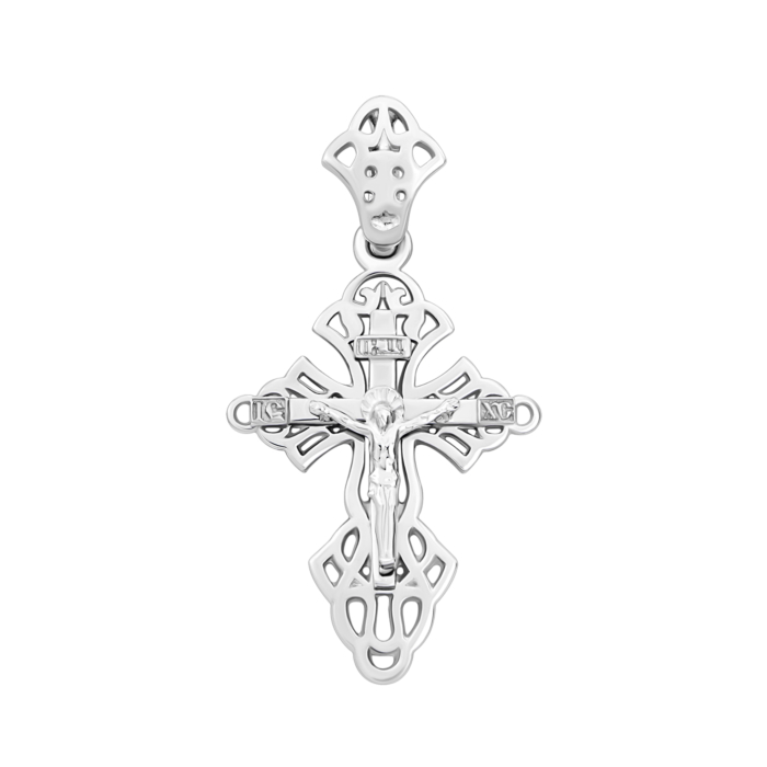 Срібний хрестик. Розп'яття Христове. Артикул UG52-0899.0.2
