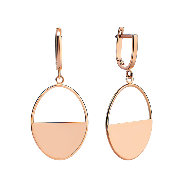 Золоті сережки-підвіски. Артикул UG52/10/018