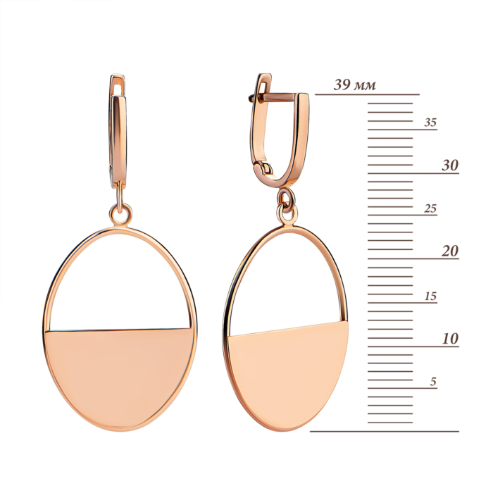 Золоті сережки-підвіски. Артикул UG52/10/018