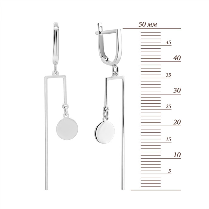 Золотые серьги-подвески. Артикул UG52/10/022/1