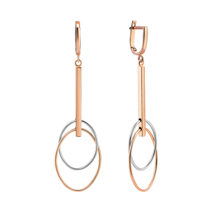 Золоті сережки-підвіски. Артикул UG52/10/025