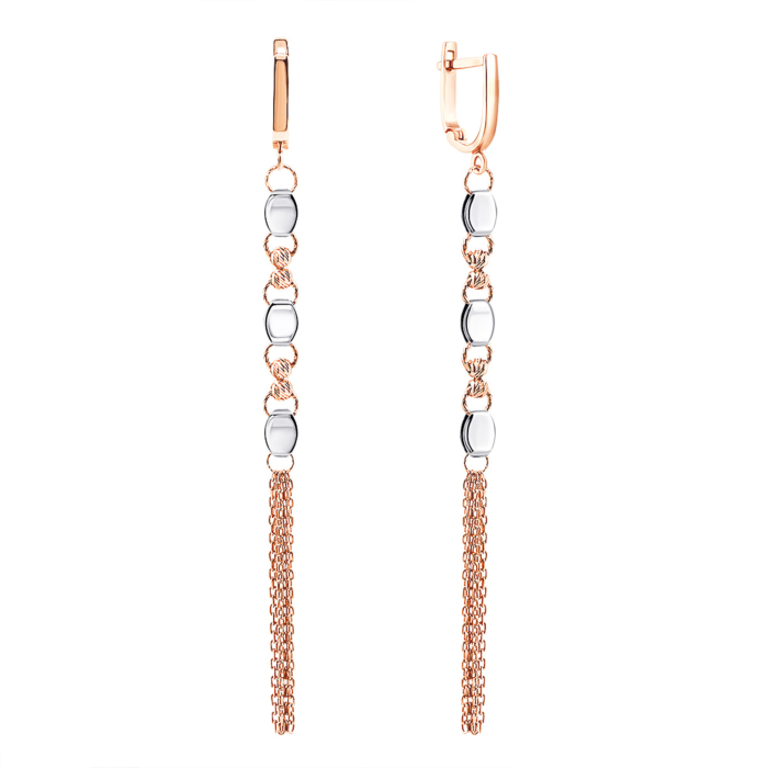 Золотые серьги-подвески. Артикул UG52/10/027