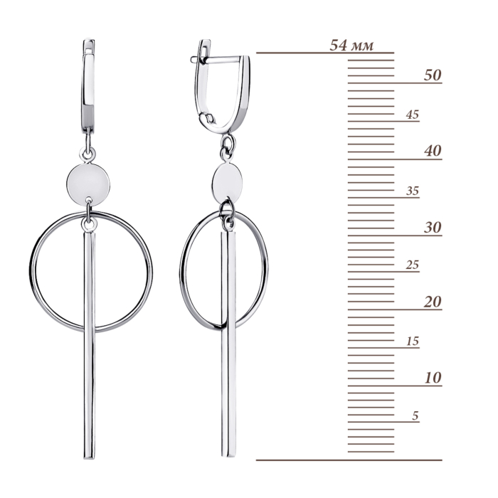 Золоті сережки-підвіски. Артикул UG52/10/029/1