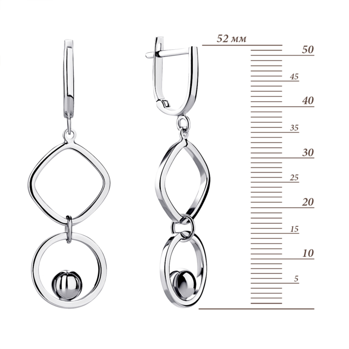 Золоті сережки-підвіски. Артикул UG52/10/032/1