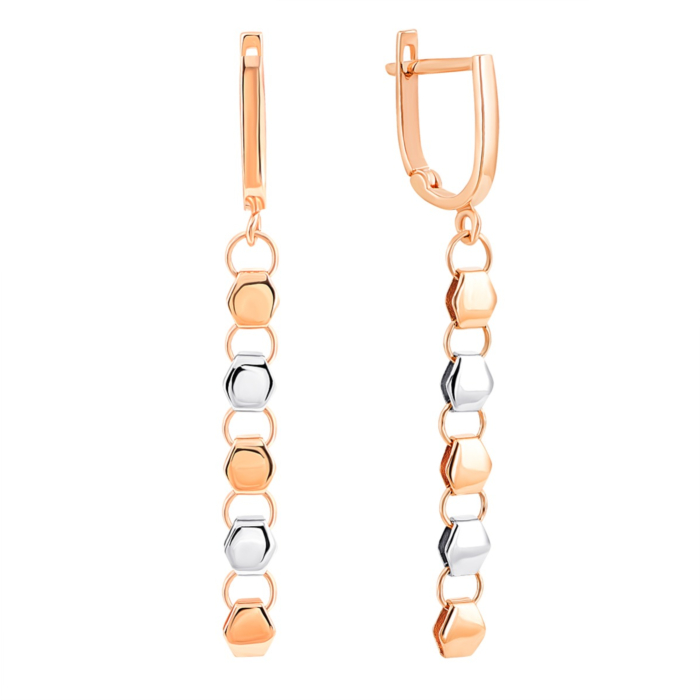 Золоті сережки-підвіски. Артикул UG52/10/045