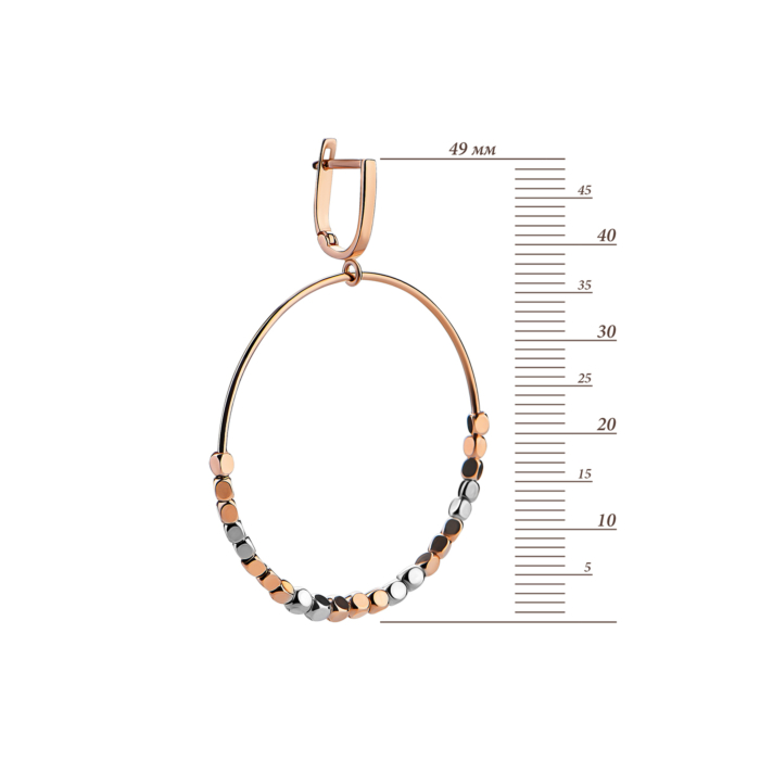 Золоті сережки-підвіски. Артикул UG52/10/050