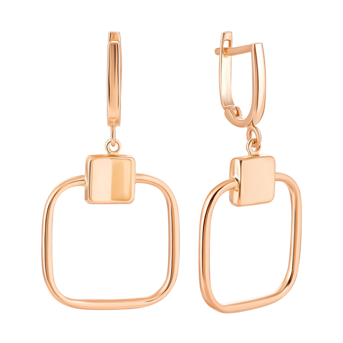 Золоті сережки-підвіски. Артикул UG52/10/054