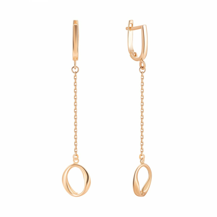 Золоті сережки-підвіски. Артикул UG52/10/062