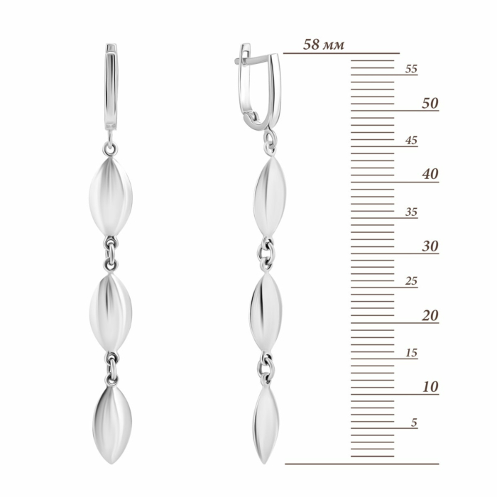 Золоті сережки-підвіски. Артикул UG52/10/064/1