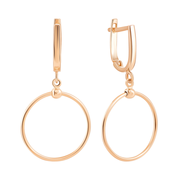 Золоті сережки-підвіски. Артикул UG52/10/068