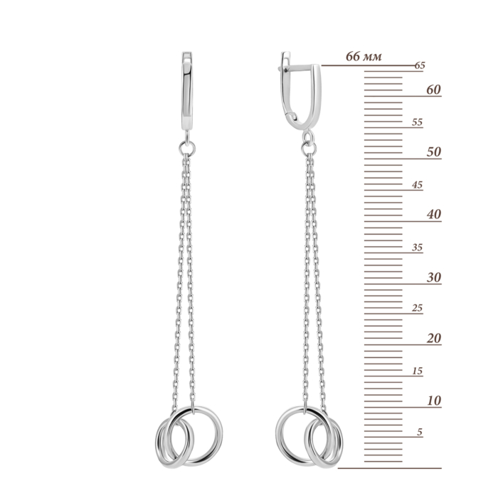 Золотые серьги-подвески. Артикул UG52/10/071/1