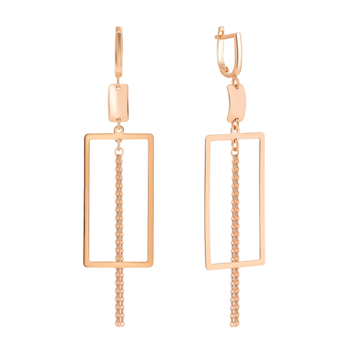 Золоті сережки-підвіски. Артикул UG52/10/074