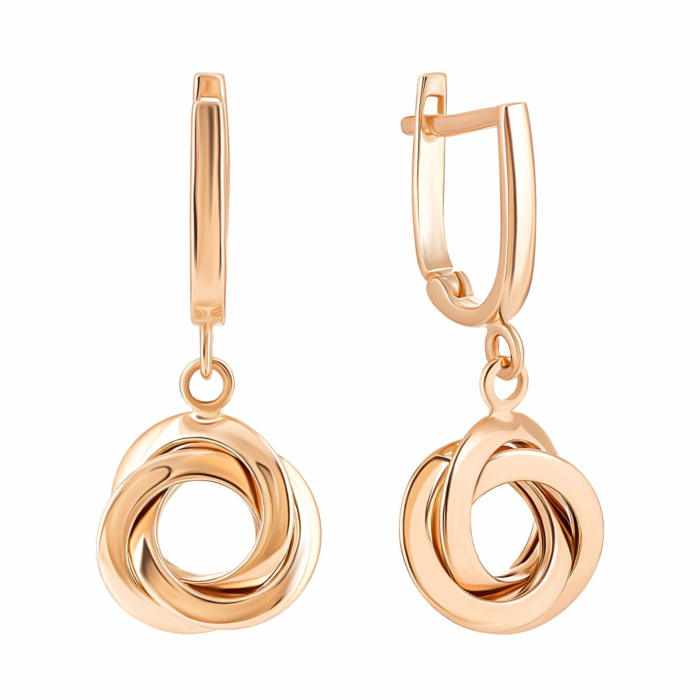Золоті сережки-підвіски. Артикул UG52/10/077