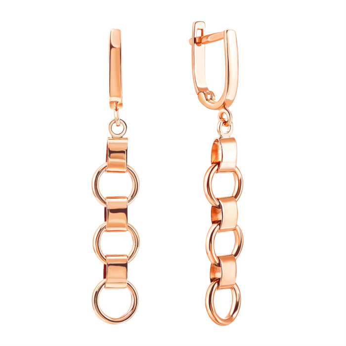 Золоті сережки-підвіски. Артикул UG52/10/079