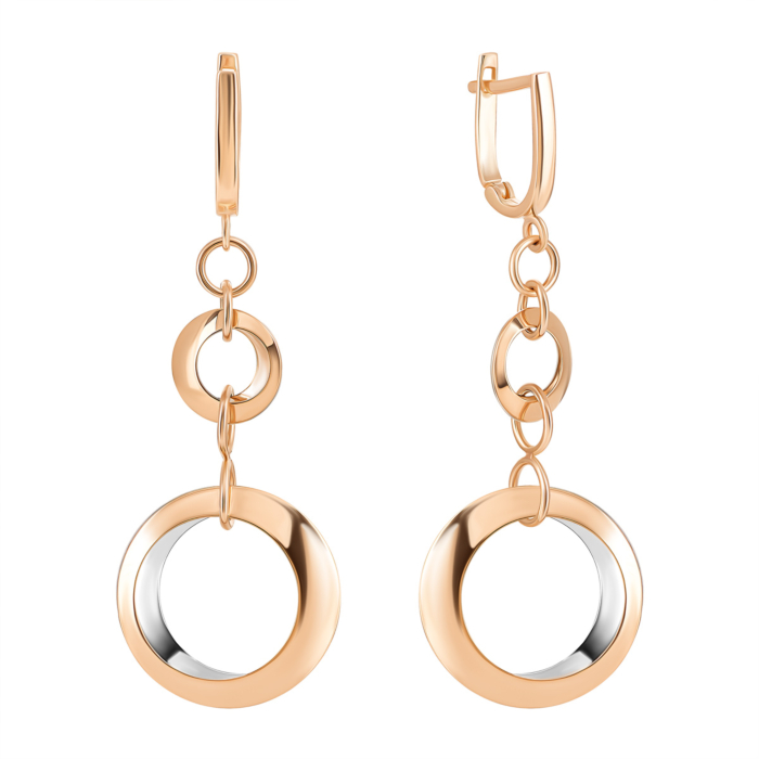 Золотые серьги-подвески. Артикул UG52/10/084