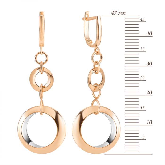 Золотые серьги-подвески. Артикул UG52/10/084