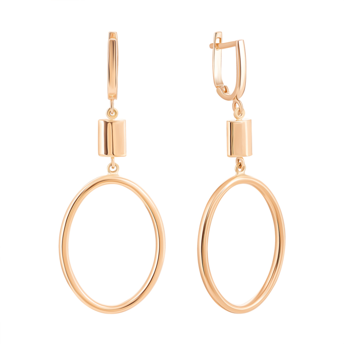 Золоті сережки-підвіски. Артикул UG52/10/086