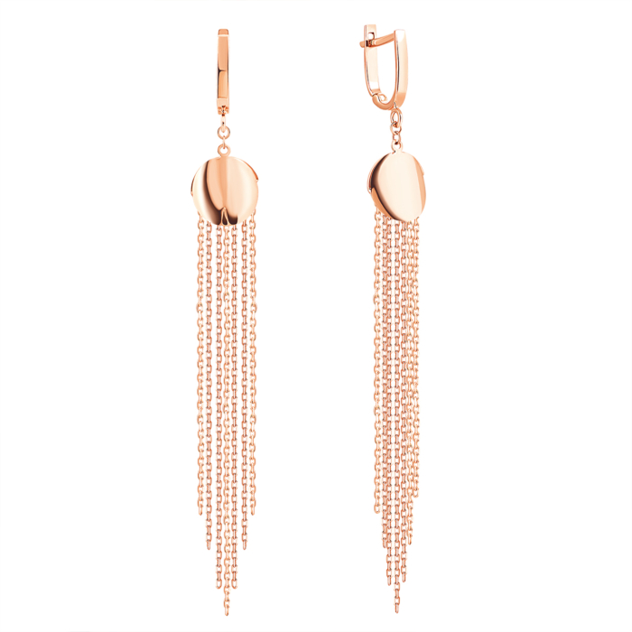 Золоті сережки-підвіски. Артикул UG52/10/087