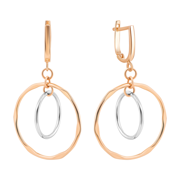 Золоті сережки-підвіски. Артикул UG52/10/095