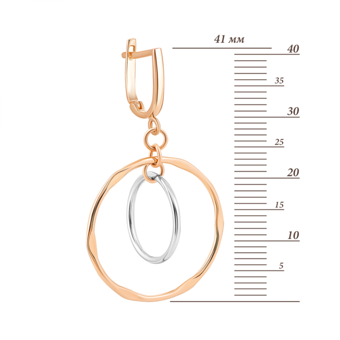 Золоті сережки-підвіски. Артикул UG52/10/095