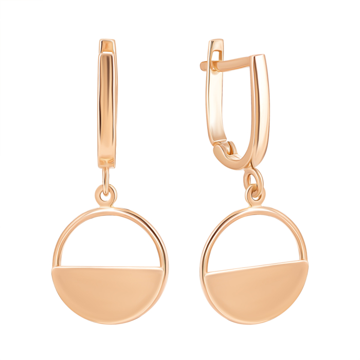 Золоті сережки-підвіски. Артикул UG52/10/098