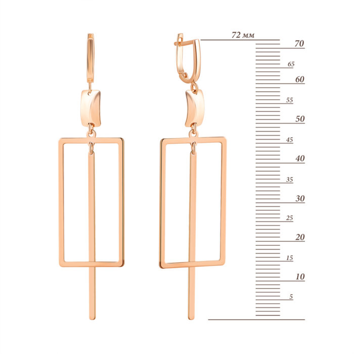 Золотые серьги-подвески. Артикул UG52/10/130