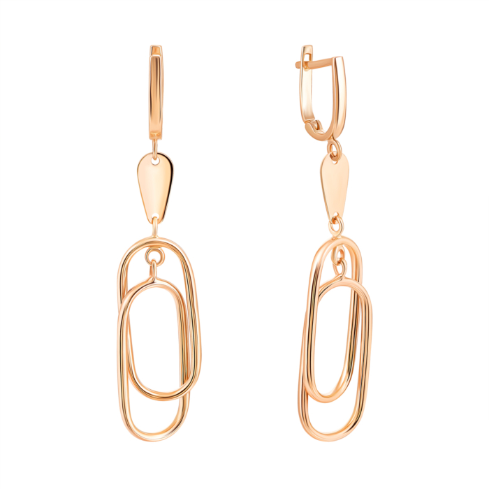 Золоті сережки-підвіски. Артикул UG52/10/131