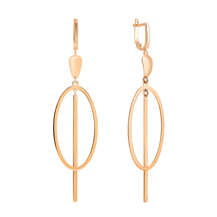 Золоті сережки-підвіски. Артикул UG52/10/154