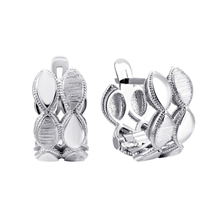 Золотые сережки без вставки. Артикул UG52/10/167/1