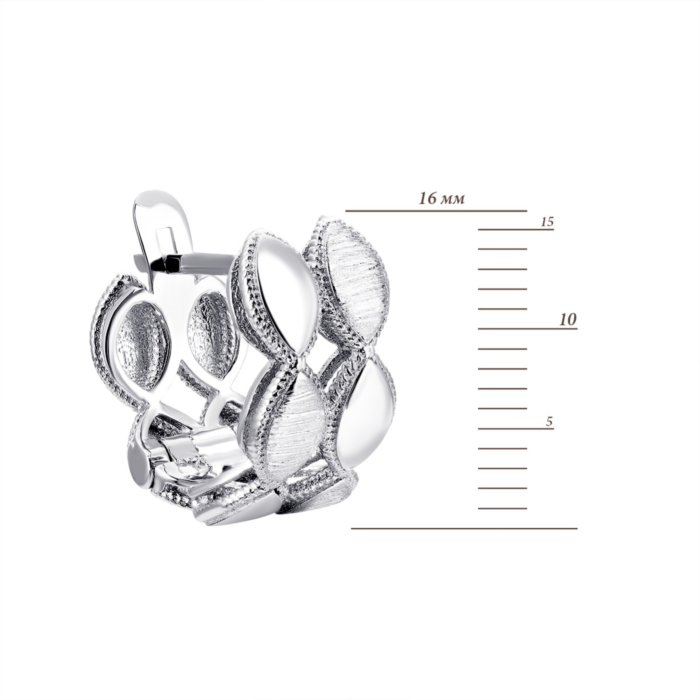 Золотые сережки без вставки. Артикул UG52/10/167/1