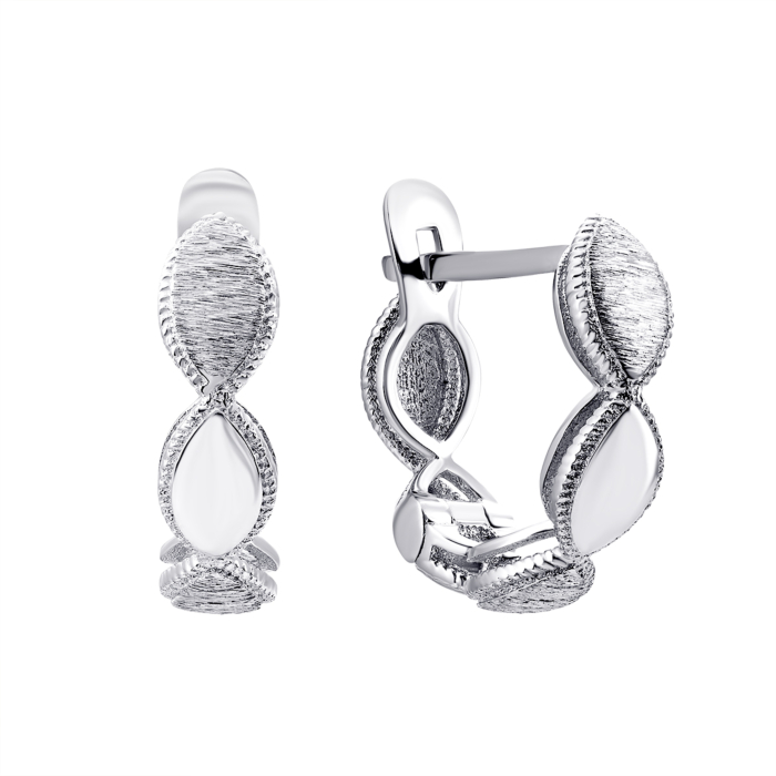 Золотые сережки без вставки. Артикул UG52/10/168/1