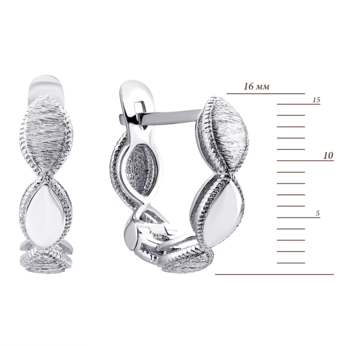 Золотые сережки без вставки. Артикул UG52/10/168/1