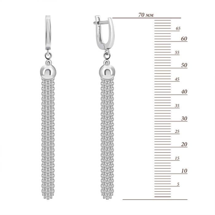 Золоті сережки-підвіски. Артикул UG52/10/170/1