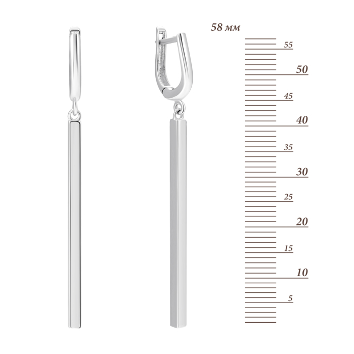 Золоті сережки-підвіски.Артикул UG52/10/175/1