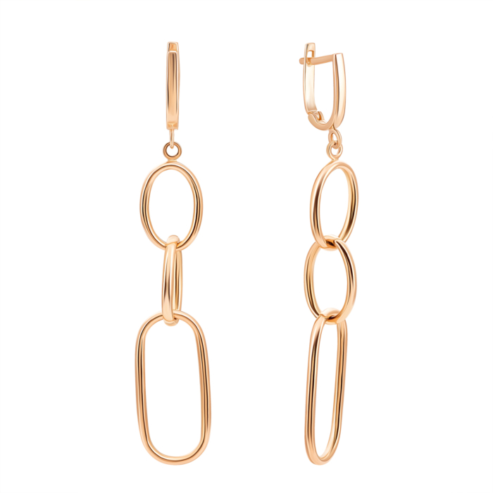 Золоті сережки-підвіски. Артикул UG52/10/183