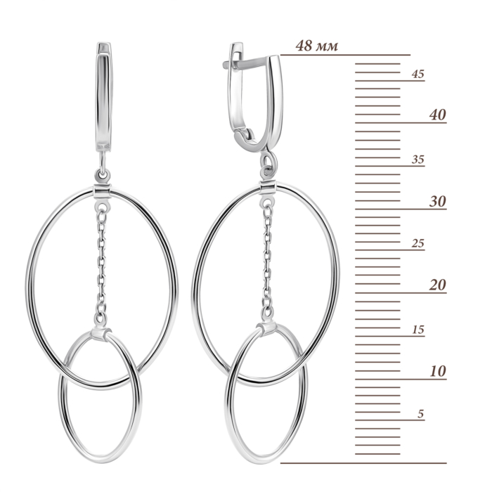 Золоті сережки-підвіски. Артикул UG52/10/184/1