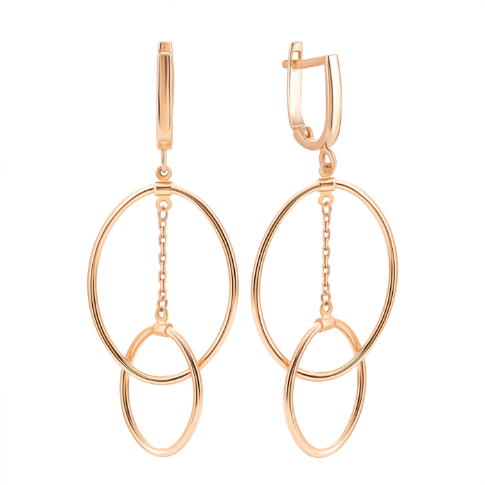 Золоті сережки-підвіски. Артикул UG52/10/184