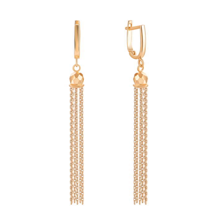 Золотые серьги-подвески. Артикул UG52/10/190