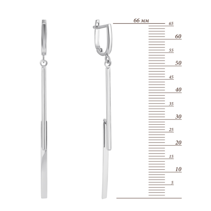 Золотые серьги-подвески. Артикул UG52/10/197/1