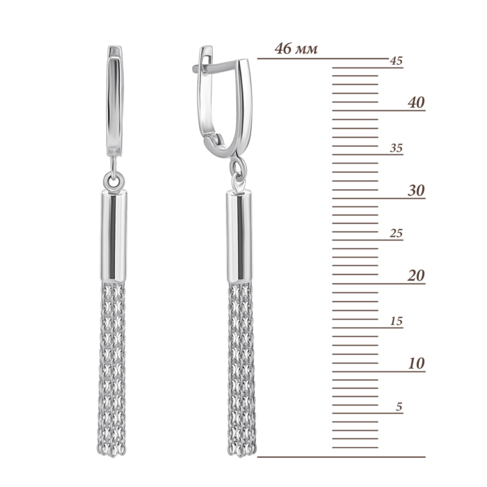 Золоті сережки-підвіски. Артикул UG52/10/199/1